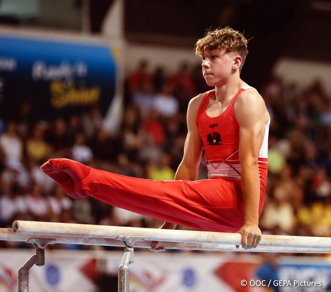  Gino Vetter starker Fünfter im Barrenfinale