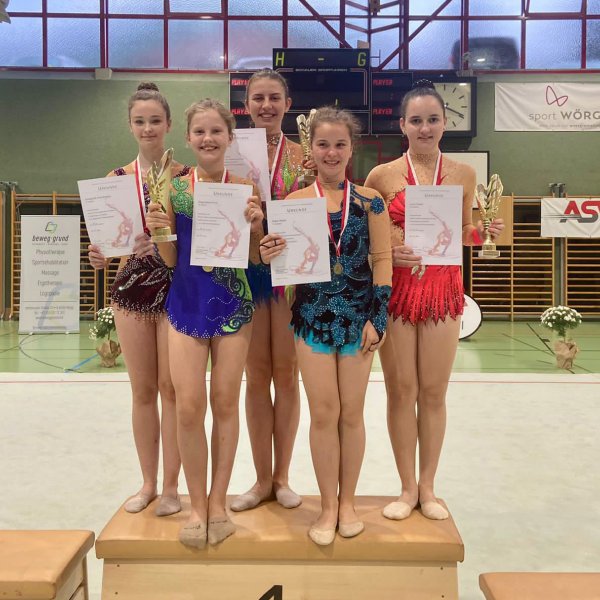 Erfolgreiche Gymnastinnen in Wörgl