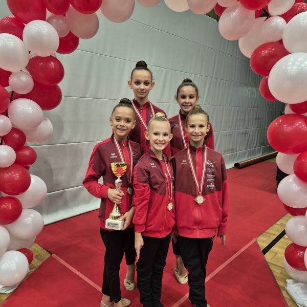 3x Gold und 1x Bronze für die Ländle Gymnastinnen